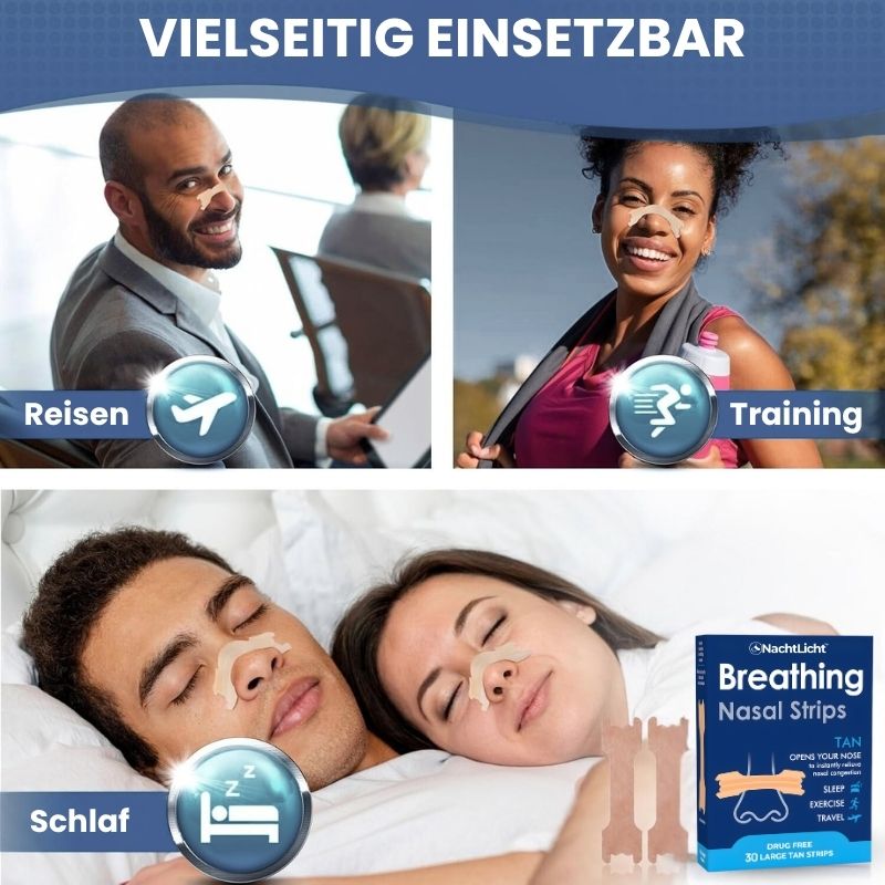 Nachtlicht™ | Nasenstrips für besseres Atmen