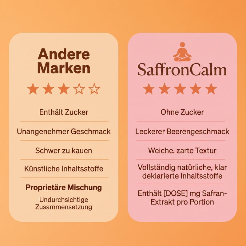 SaffronCalm™ | Safran-Gummis für Stimmung & Konzentration