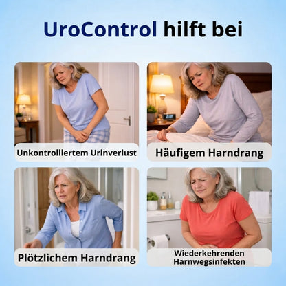 UroControl™ | 6 natürliche Inhaltsstoffe für Blasenkontrolle