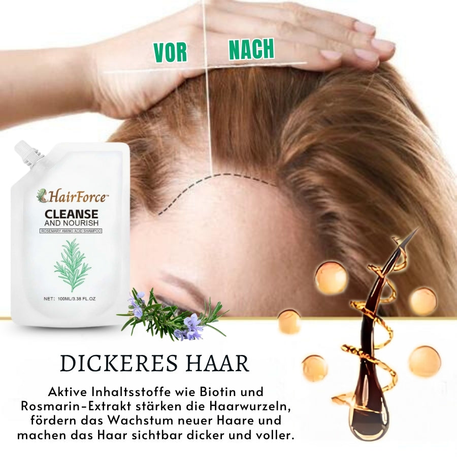 HairForce™ | Verabschieden Sie sich von Haarausfall und erhalten Sie in nur 2 Wochen volleres Haar!