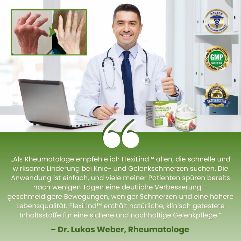FlexiLind™ | Arthritis-Schmerzlinderung und Knochenheilungssalbe