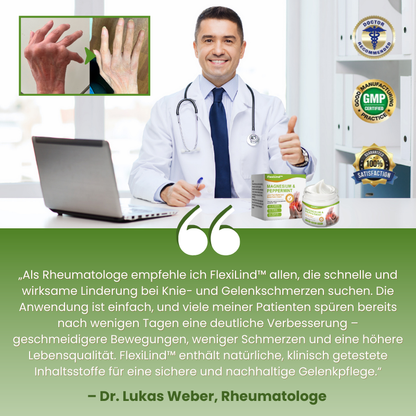 FlexiLind™ | Arthritis-Schmerzlinderung und Knochenheilungssalbe