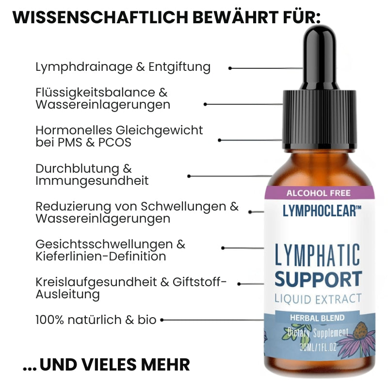 LymphoClear™ | Kräutertropfen gegen Blähungen und Schwellungen