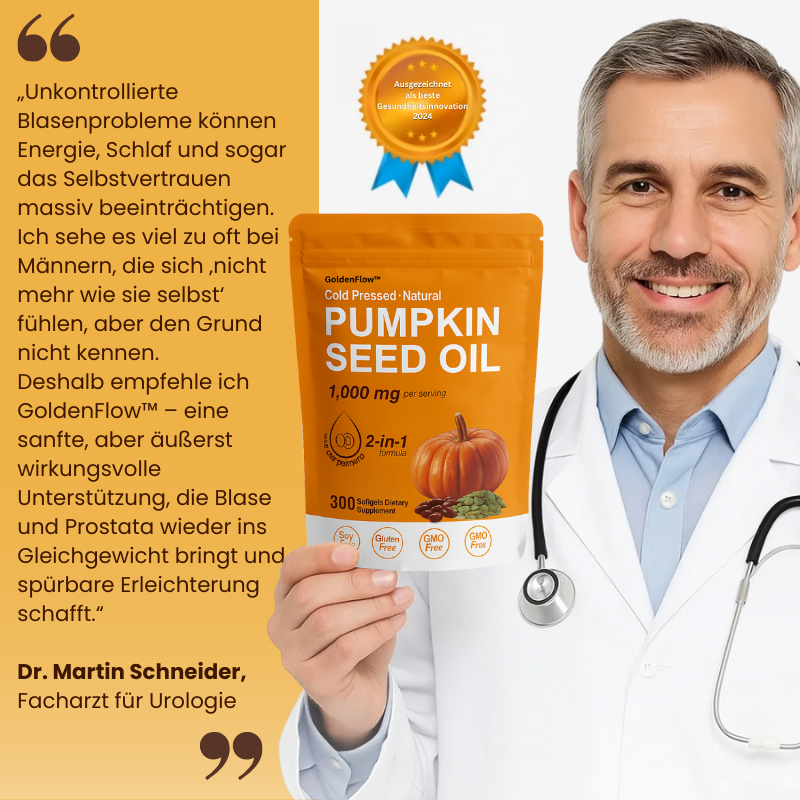 GoldenFlow™ | Unterstützung für Prostata & Blase
