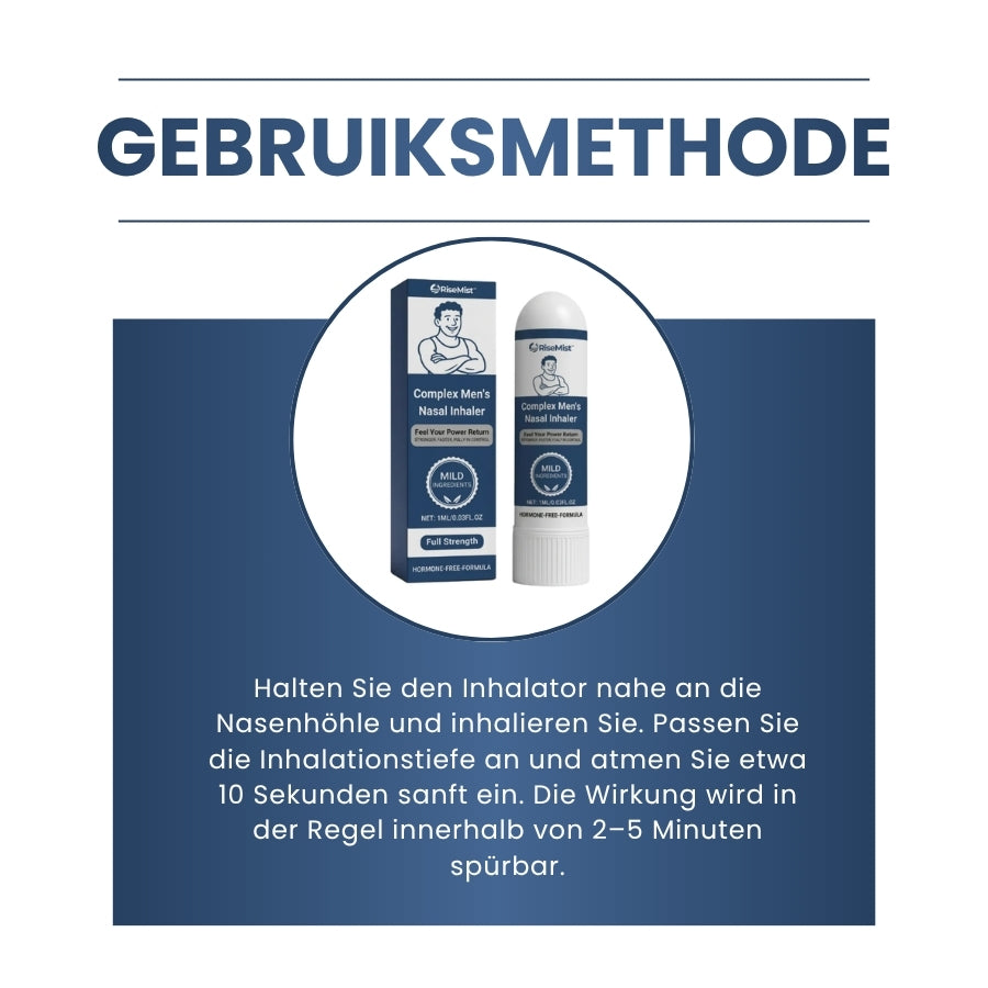 RiseMist™ | Nasaler Inhalator bei erektiler Dysfunktion