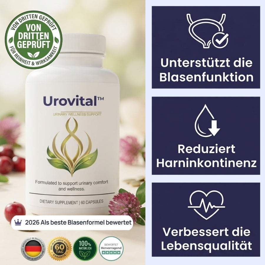 Urovital™ |  Unterstützung für die Gesundheit der Harnwege