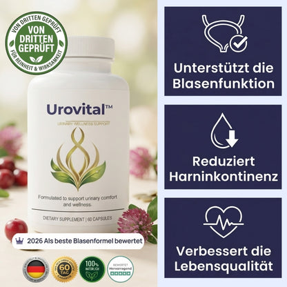 Urovital™ |  Unterstützung für die Gesundheit der Harnwege