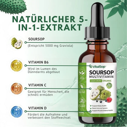 VitalSop™ | Flüssige Soursop-Tropfen für Herz & Kreislauf