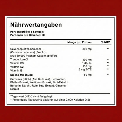 AlphaPrime™ | Cayennepfeffer für verbesserte Durchblutung