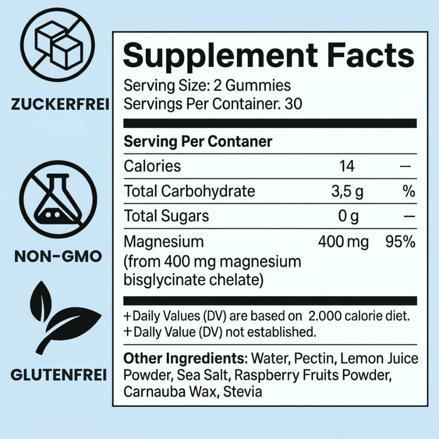 SleepSeal™ | Magnesium-Bisglycinat-Gummis