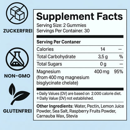 SleepSeal™ | Magnesium-Bisglycinat-Gummis
