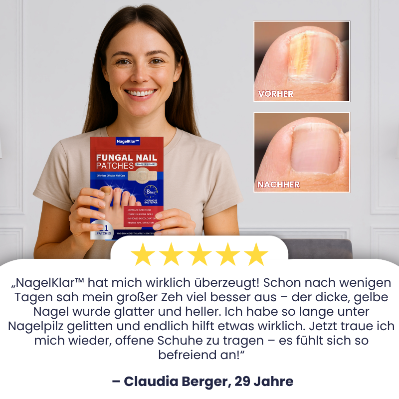NagelKlar™ | Nagelpilz-Entfernungspflaster