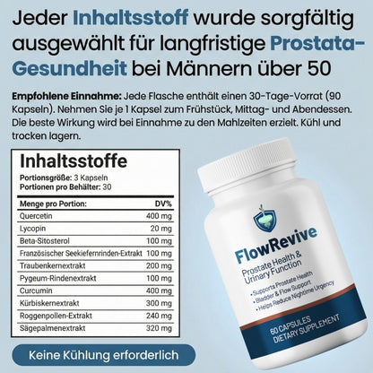 FlowRevive™ | Natürliche Unterstützung für Ihre Prostata