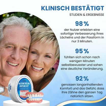 GrinEase™ | Silikon-Relining-Set für Zahnprothesen