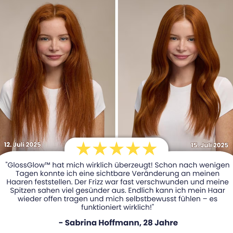 GlossGlow™ | Haarreparatur- & Anti-Frizz-Spray