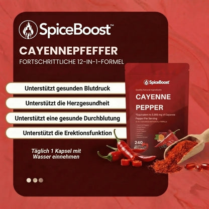 SpiceBoost™ | Konzentrierter Cayennepfeffer gegen erektile Dysfunktion