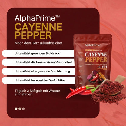 AlphaPrime™ | Cayennepfeffer für verbesserte Durchblutung
