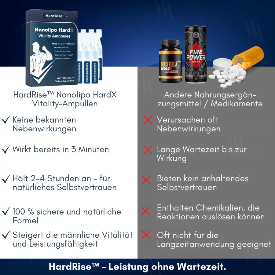HardRise™ | Vitalitäts-Ampullen für Männer