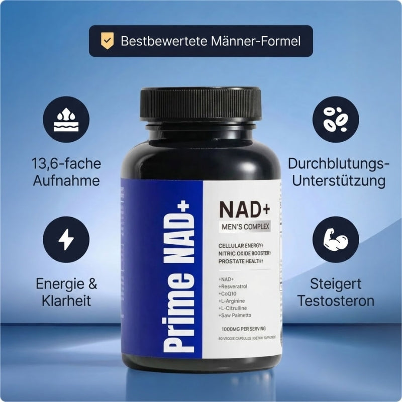 Prime NAD+™ | 13-in-1 Liposomales NAD+ gegen Erektionsstörungen