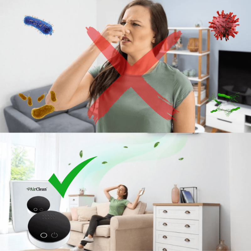 AirClean™ | Antibakterielles Geruchsneutralisierungs-Gerät