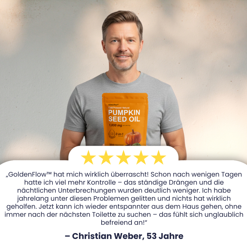 GoldenFlow™ | Unterstützung für Prostata & Blase