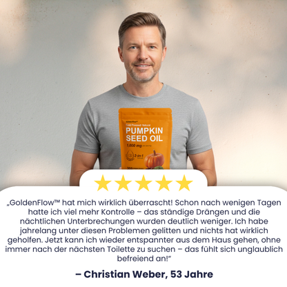 GoldenFlow™ | Unterstützung für Prostata & Blase