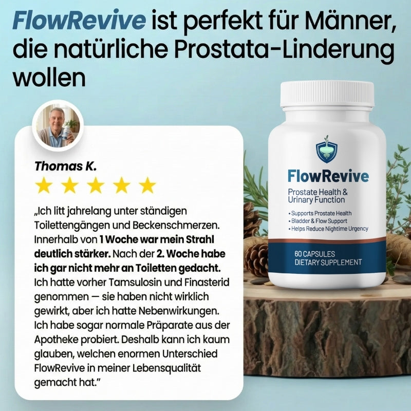 FlowRevive™ | Natürliche Unterstützung für Ihre Prostata