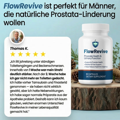 FlowRevive™ | Natürliche Unterstützung für Ihre Prostata