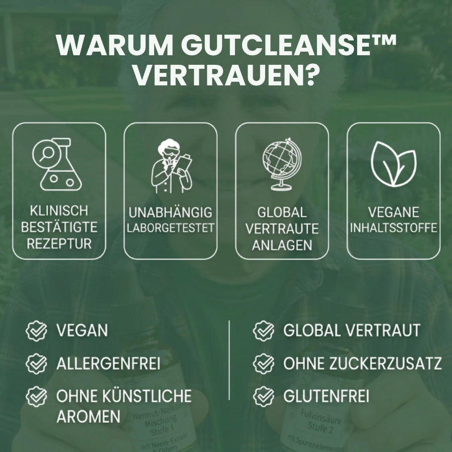 GutCleanse™ | Natürliche 2-Schritt-Darmreinigungs- & Regenerationsformel