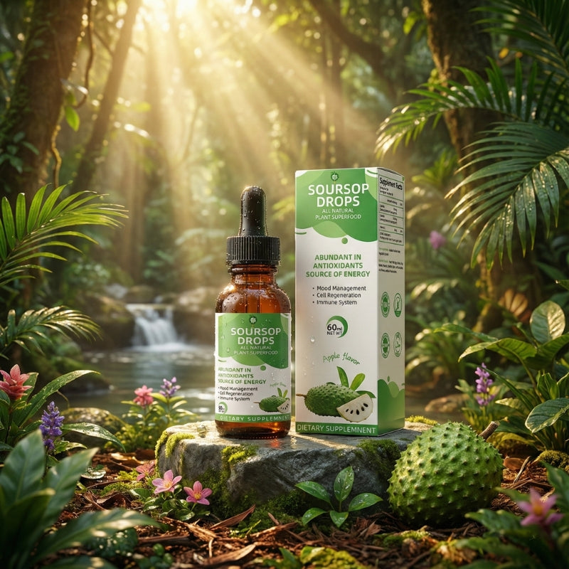 SourSopDrop™ | Reine Stachelannonen-Formel zur Schleimentfernung