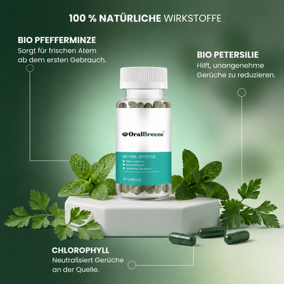 OralBreeze™ | Natürliches Geruchsreinigungs-Nahrungsergänzungsmittel