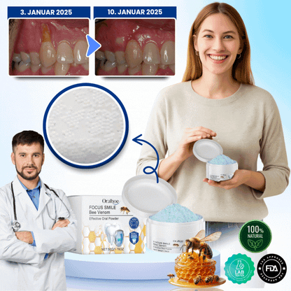 Focussmile™ | Bienengift-Behandlungspulver für den Oralgebrauch