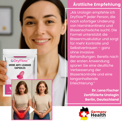 DryFlow™ | Rektale Kapsel für Harninkontinenz