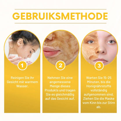 HoneyGlow™ | Kräuter-Peel-Off-Gesichtsmaske mit Honig für Flecken