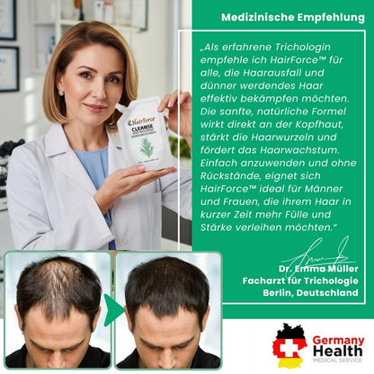 HairForce™ | Verabschieden Sie sich von Haarausfall und erhalten Sie in nur 2 Wochen volleres Haar!