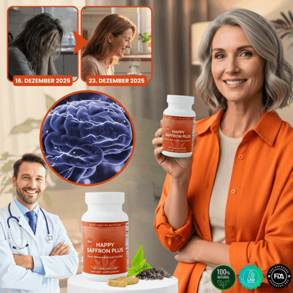 Happy Saffron Plus™ | 3-in-1 Stimmungs-Wiederherstellungs-Komplex