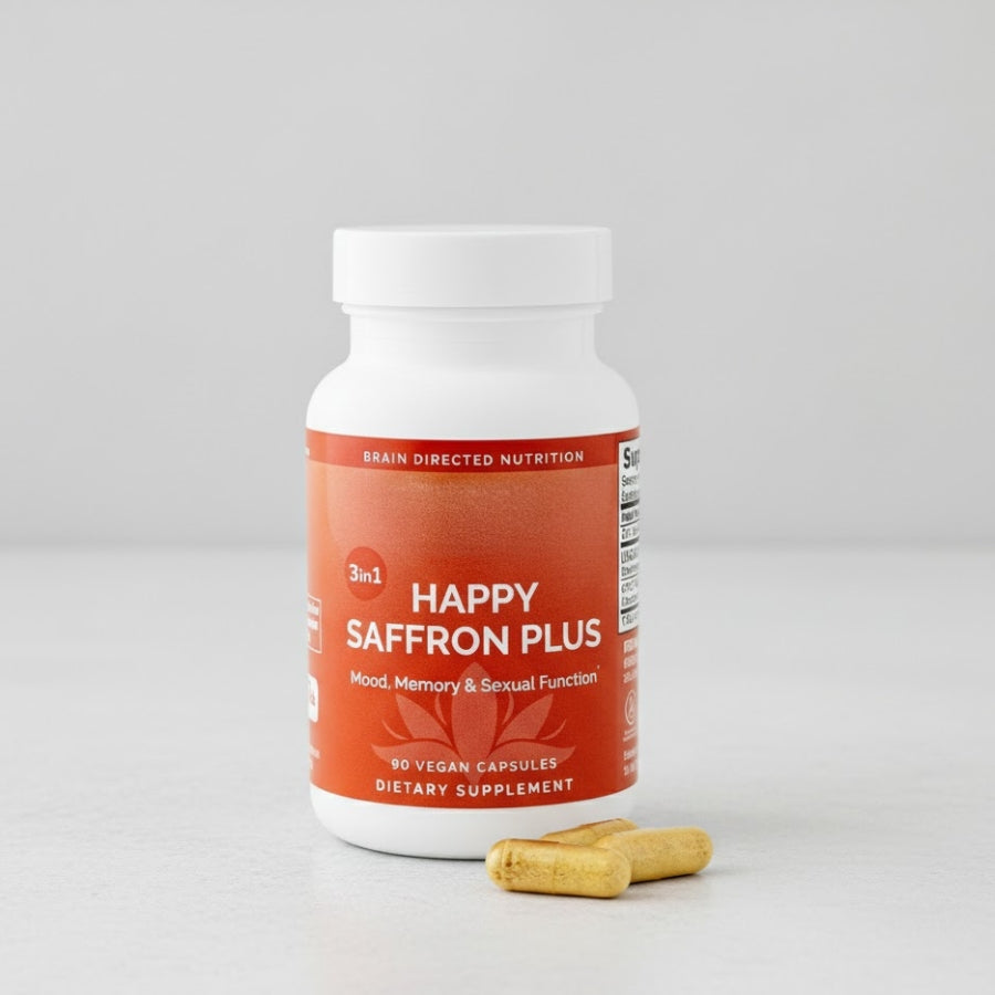 Happy Saffron Plus™ | 3-in-1 Stimmungs-Wiederherstellungs-Komplex