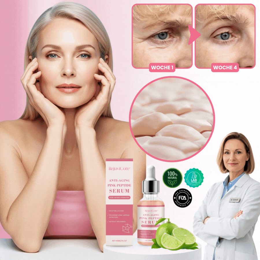 RejuviCore™ | Anti-Aging Rosa-Peptid-Serum