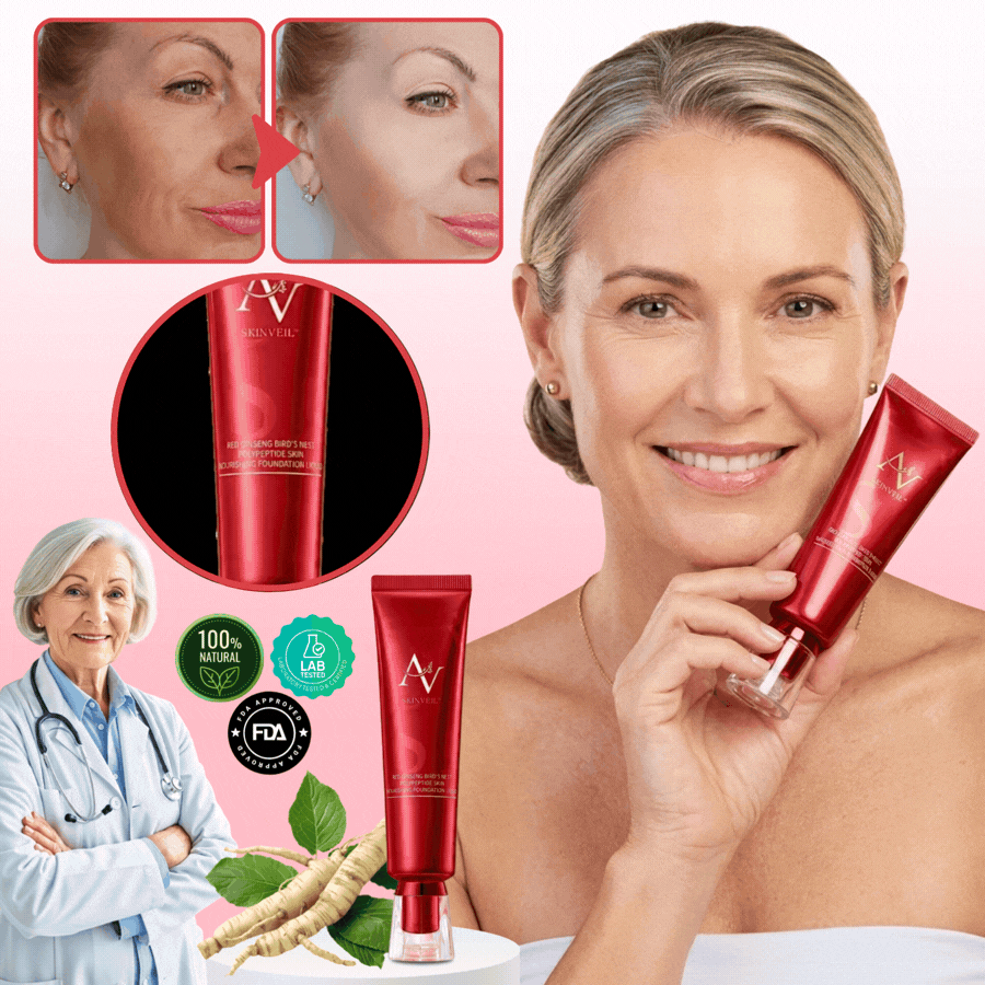 SkinVeil™ | Rote Human Ginseng nährende flüssige Foundation