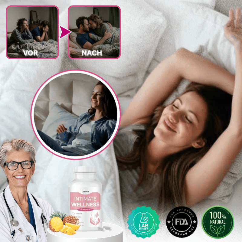 LubraCil™ Orale Kapseln | Steigern Sie die vaginale Feuchtigkeit um 63 % in nur 14 Tagen
