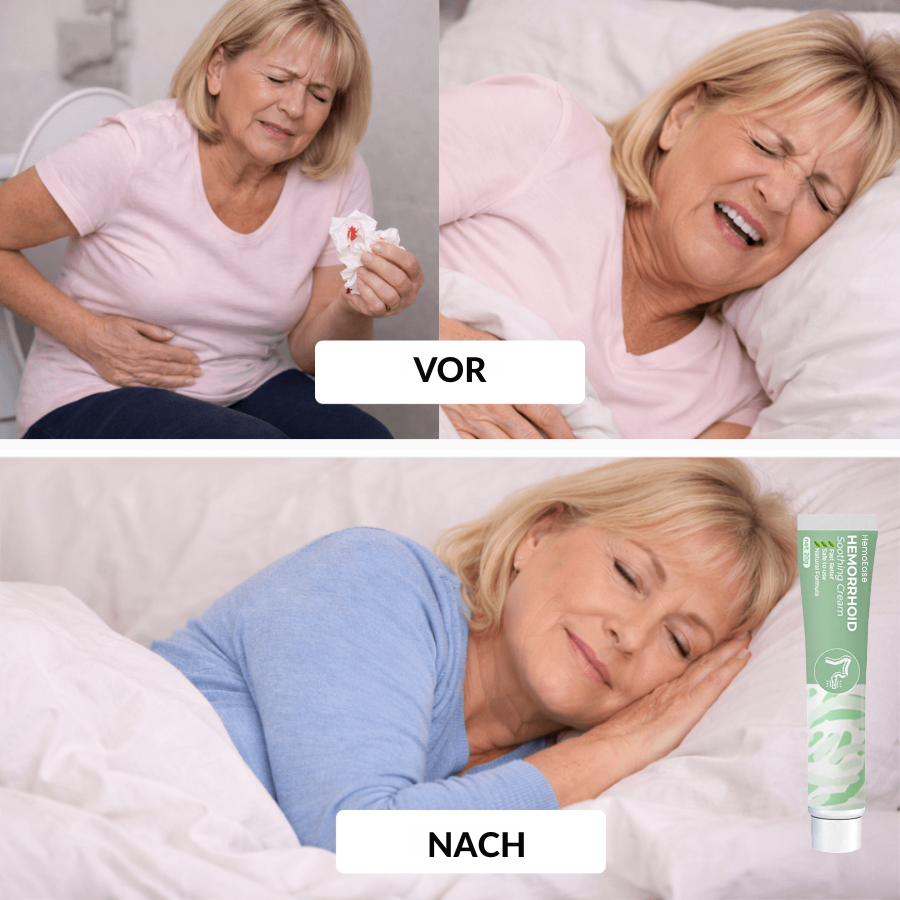 HemoEase™ Creme | Lindert 99 % der Hämorrhoidenschmerzen bereits bei der ersten Anwendung