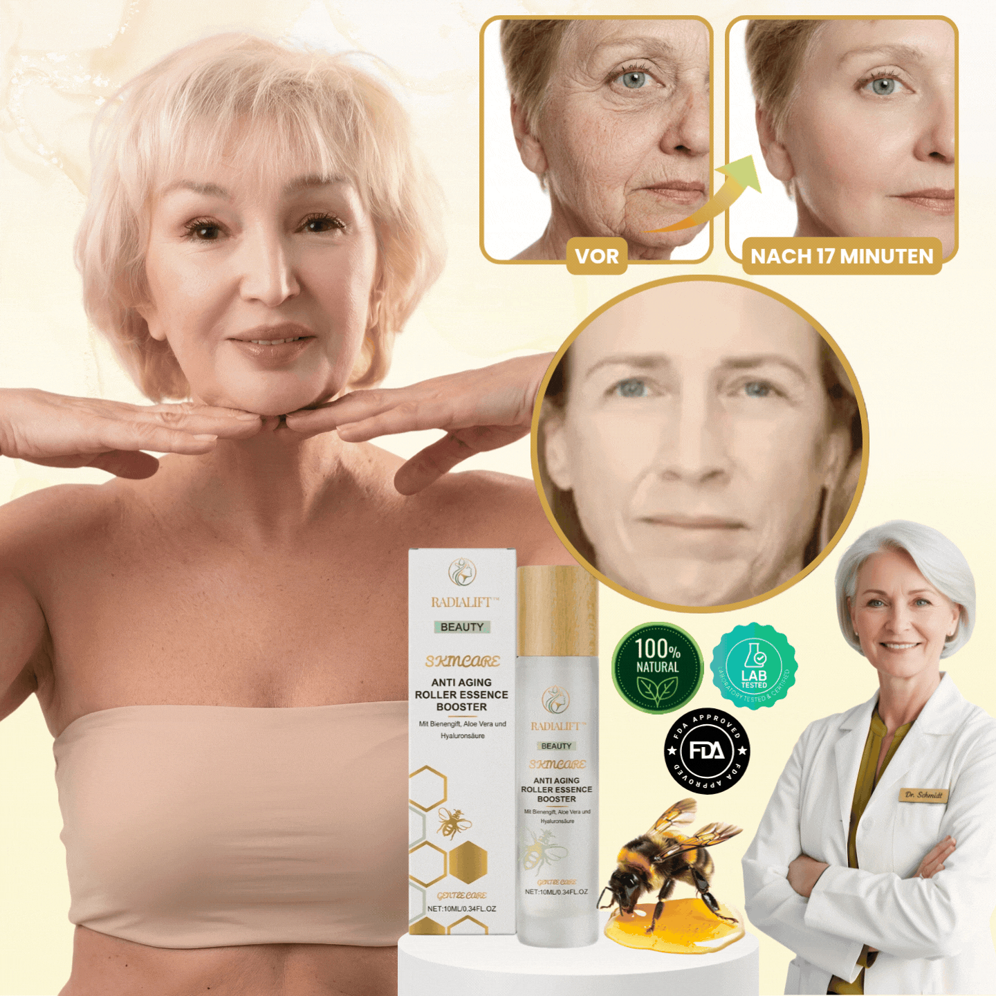RadiaLift™ | Anti-Aging Roll-on-Essenz-Booster