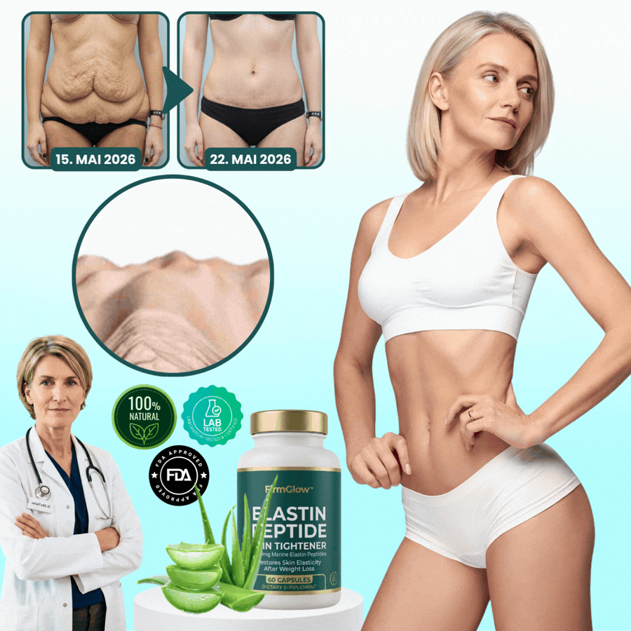 FirmGlow™ | Elastin-Peptid-Hautstraffungsformel