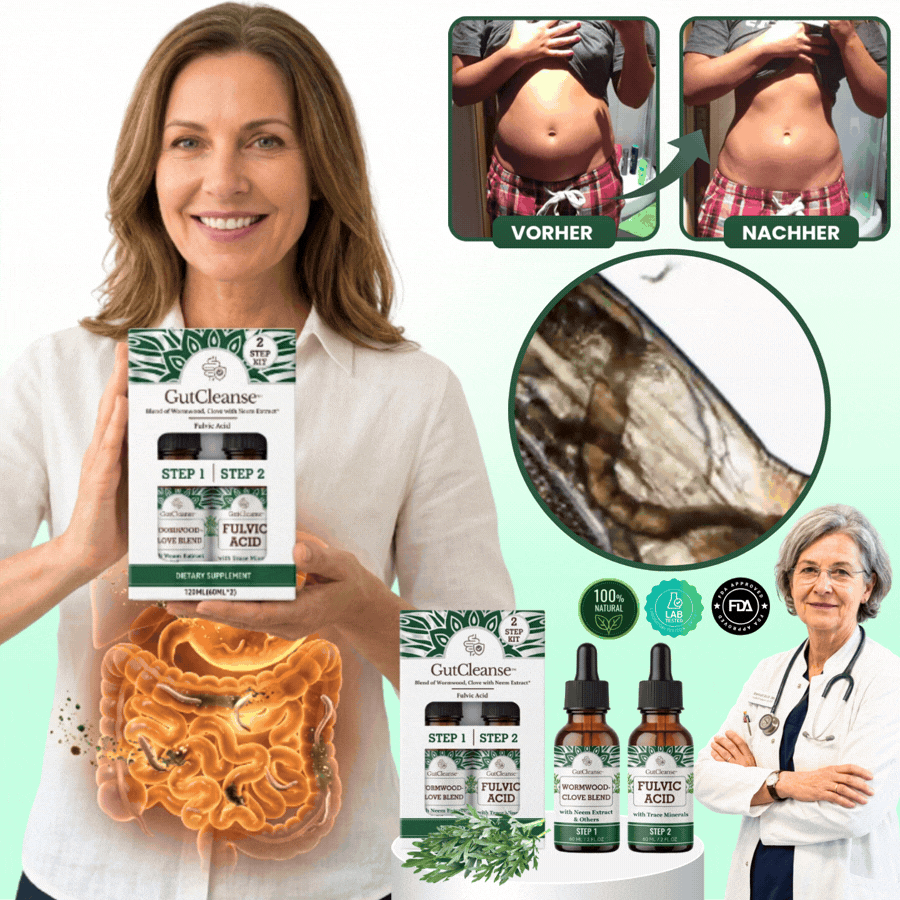 GutCleanse™ | Natürliche 2-Schritt-Darmreinigungs- & Regenerationsformel