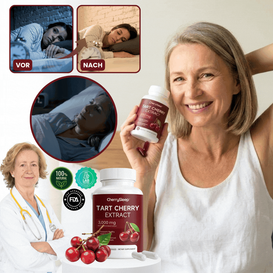 CherrySleep™ | Sauerkirschen-Schlafkapseln