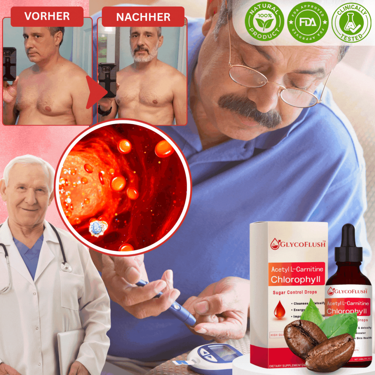 GlycoFlush™ | Senken Sie Ihren Blutzucker!