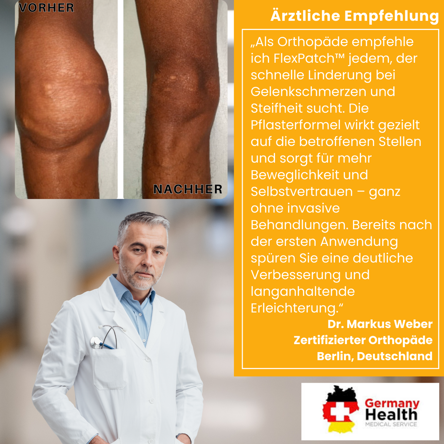 FlexPatch™ | Befreien Sie sich von Gelenkschmerzen!