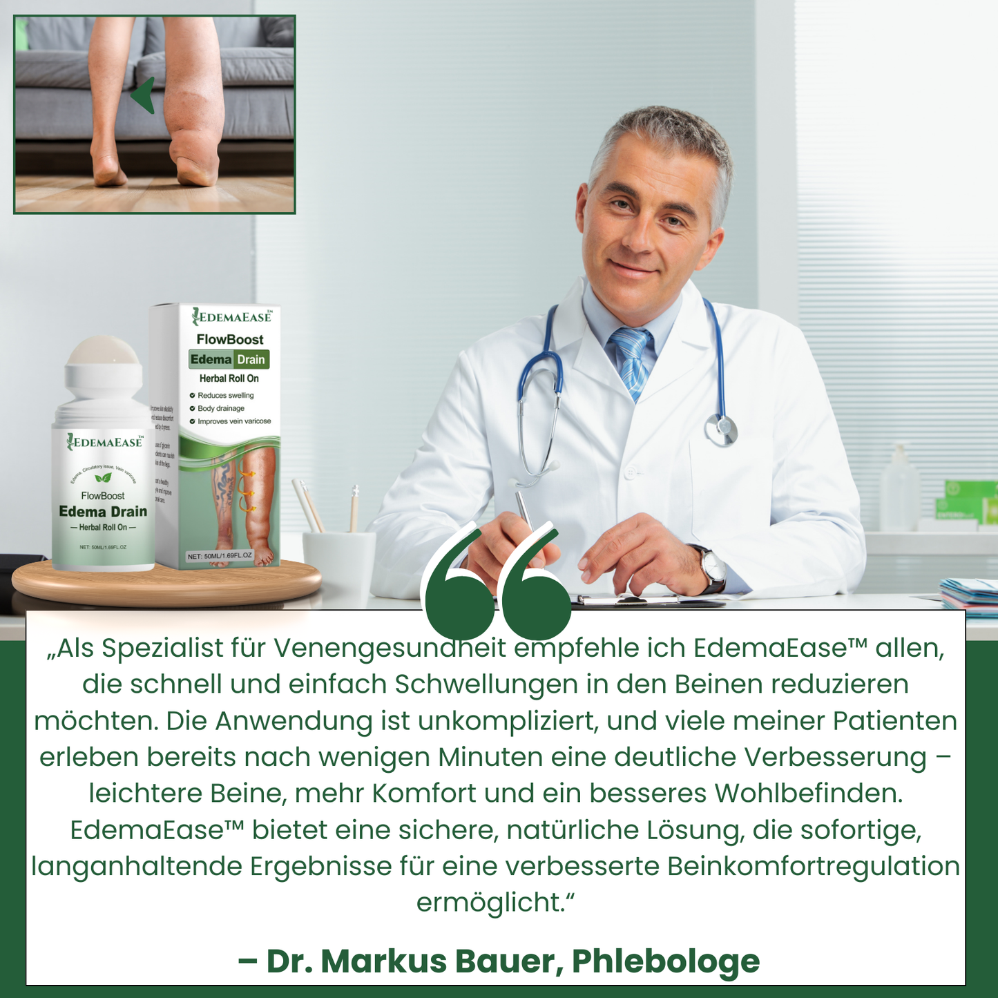 EdemaEase™ | Verabschiede dich noch heute von Schwellungen!