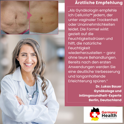 CelluVia™ | Stellt 98% der Feuchtigkeit in der Vagina