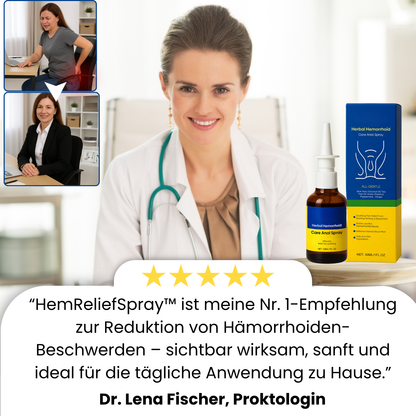 HemReliefSpray™ | 95 % Linderung von intensiven Beschwerden!